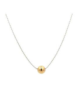 925 Sterling Silver Add-a-Bead Chain with 18k Solid Gold Accent, Customizable